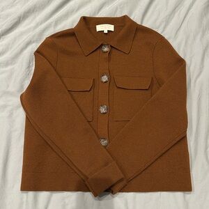 Sezane Betty sweater Marino wool veste cardigan in size small